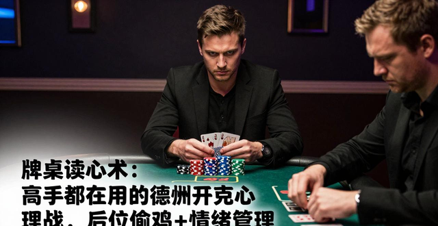 德州扑克心理战术_德州扑克心理战术_德州扑克心理战术