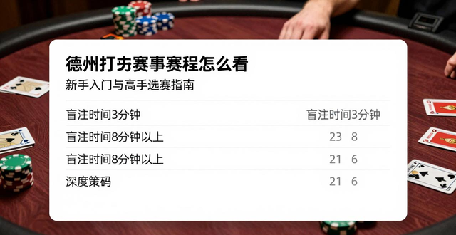 德州扑克赛事赛程_德州赛事扑克赛程表_德州赛事扑克赛程规则