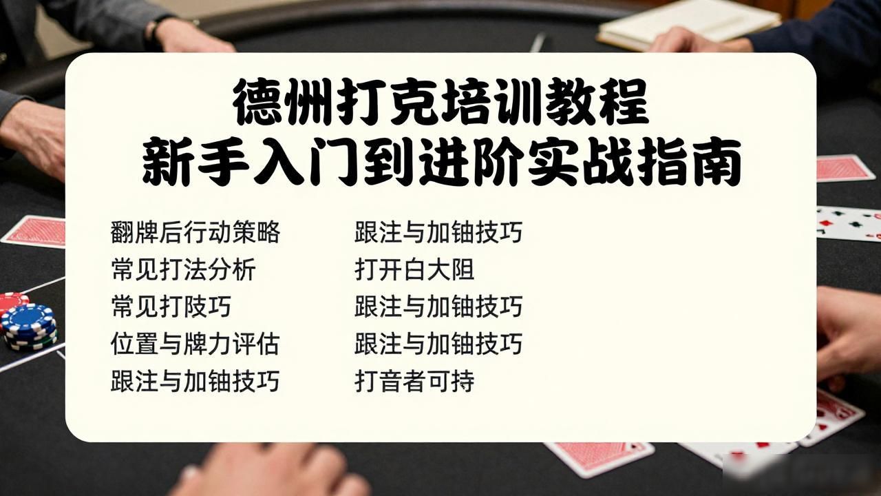 德州扑克培训教程_德州扑克培训教程_德州扑克培训教程